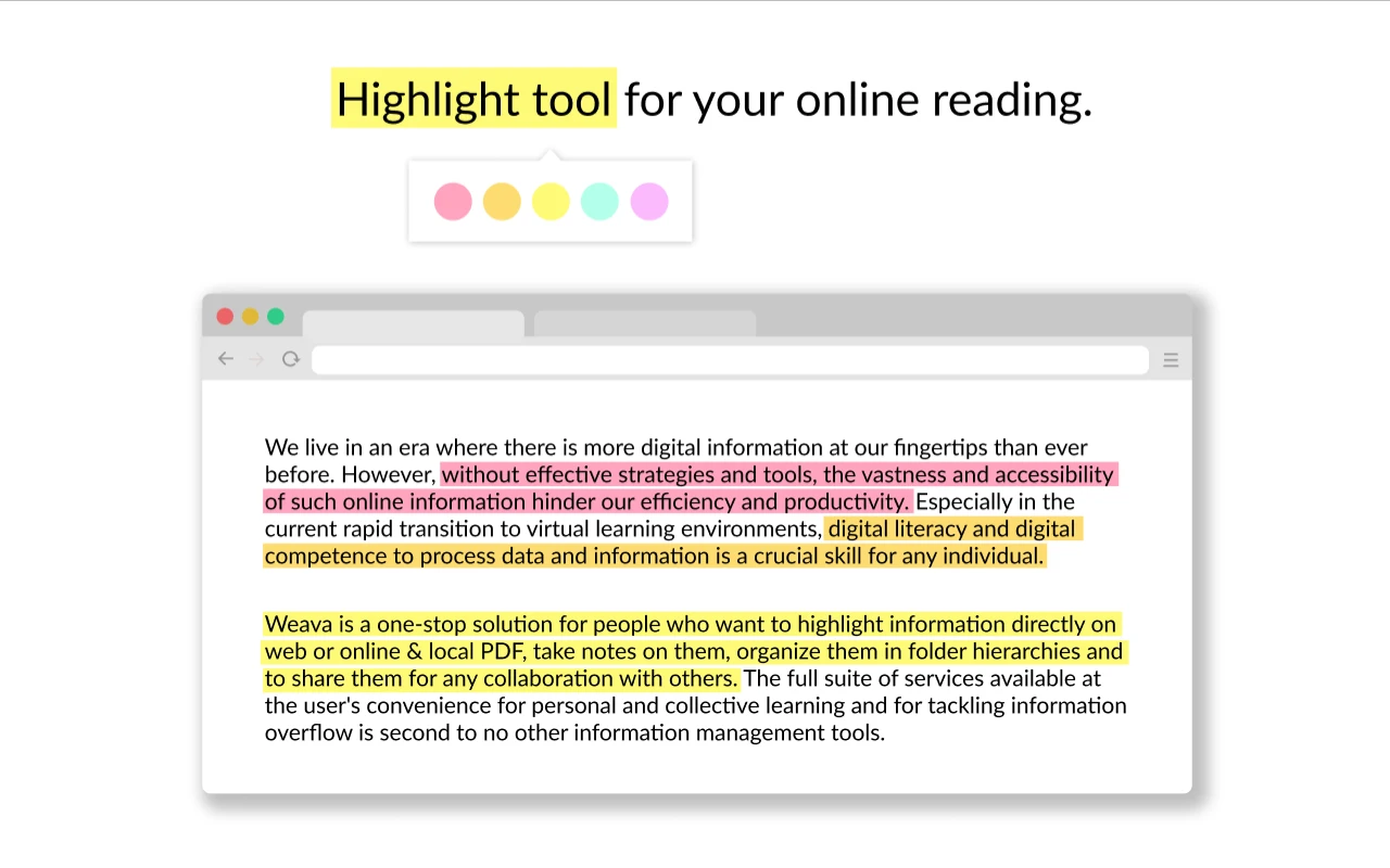 Weava Highlighter – PDF & Web