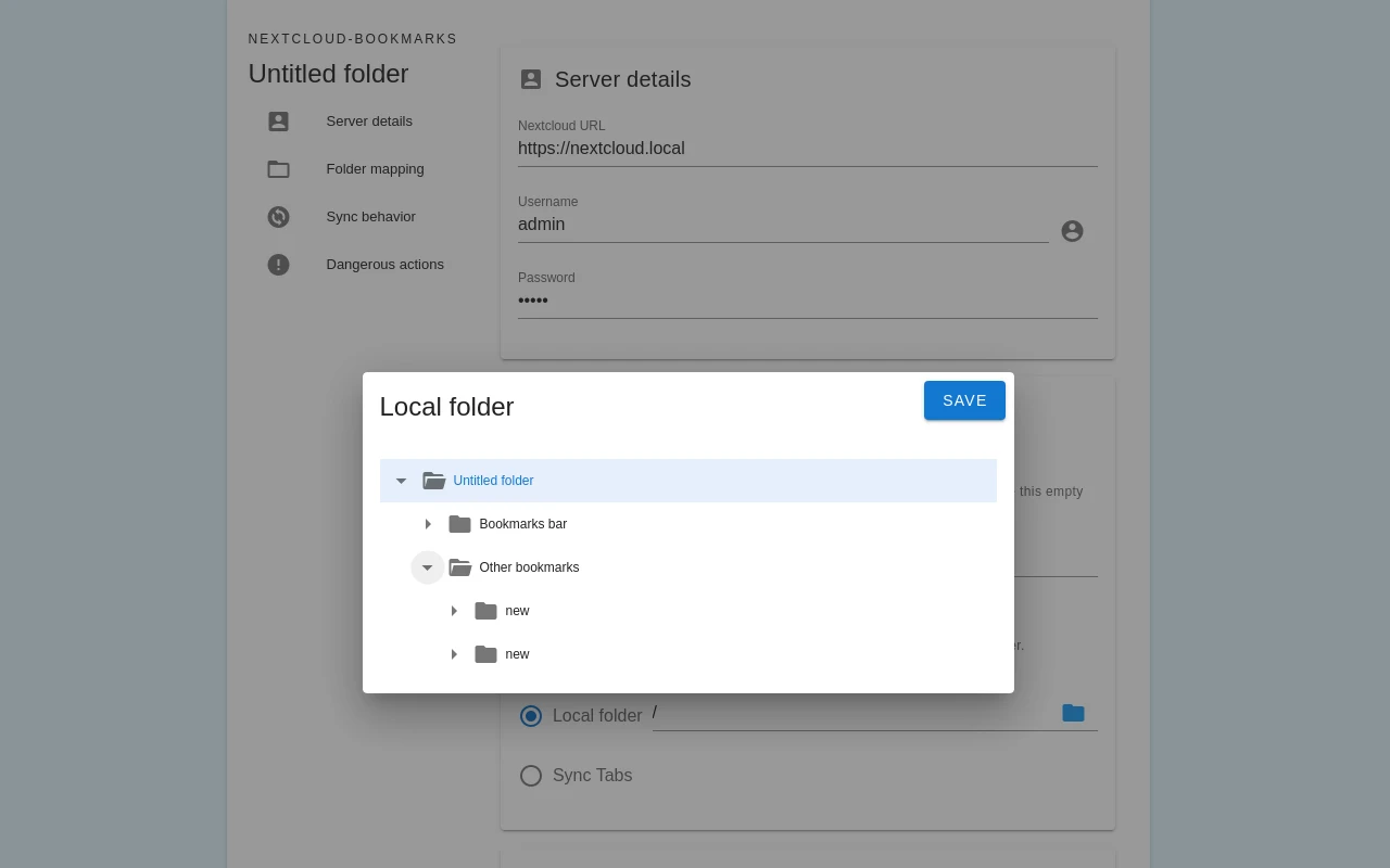 floccus bookmarks sync