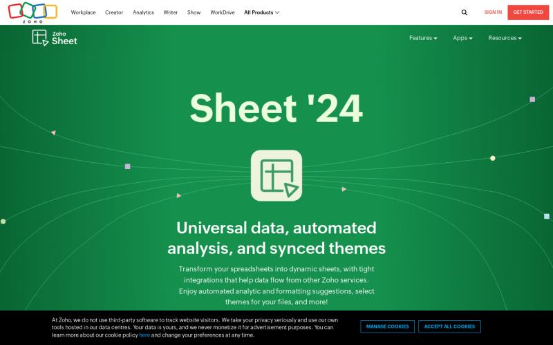 Zoho Sheet