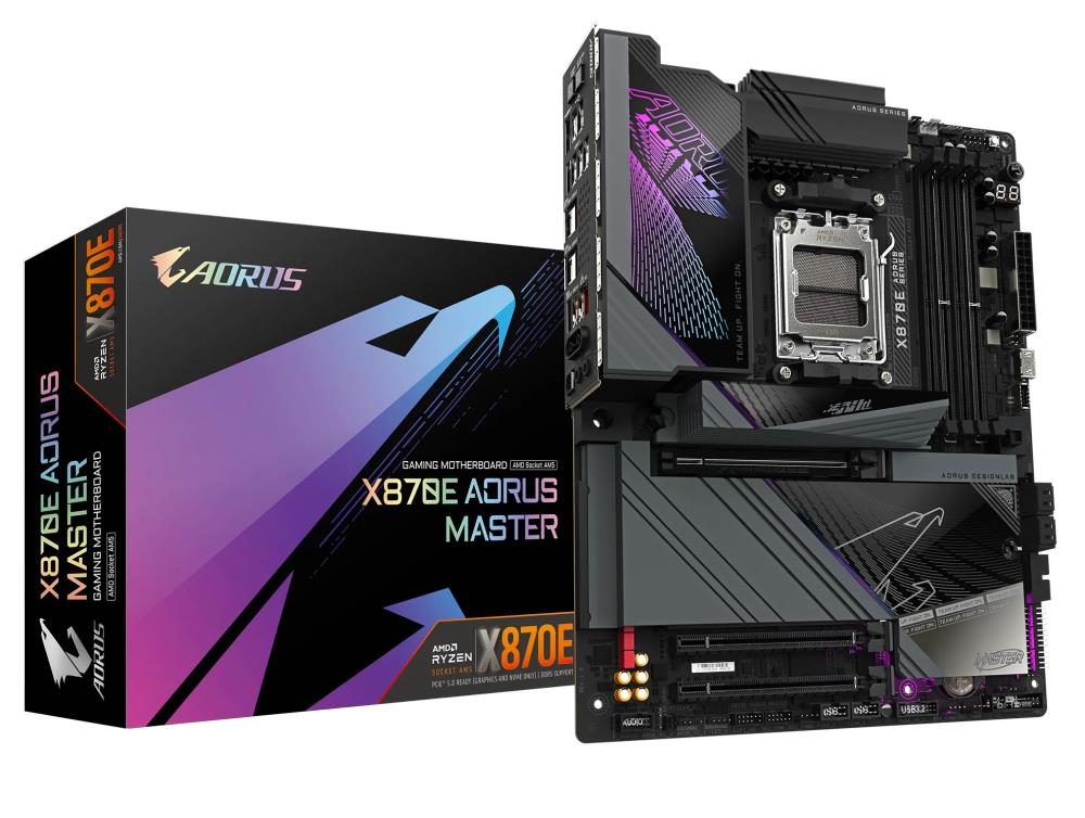 技嘉X870E AORUS Master主板发布：支持高端AM5处理器与超频