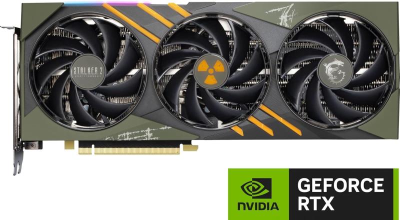 MSI 的 STALKER 2 主题 GeForce RTX 4070 Ti SUPER Gaming Slim GPU 展现其放射性荣耀