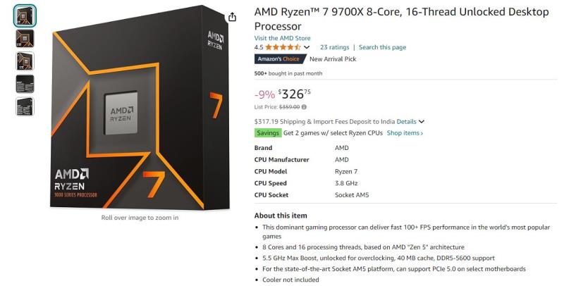 AMD Ryzen 9000 CPU大幅折扣：Ryzen 9 9900X仅售419美元，9950X降价50美元