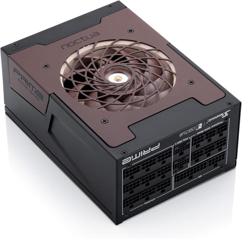 海韵推出 Prime TX-1600 Noctua 版 PSU，符合 ATX 3.1 标准并配备双 12V-6×2 连接器，售价 569 美元