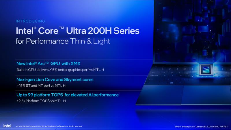 英特尔酷睿 Ultra 200HX 和酷睿 Ultra 200H“Arrow Lake”CPU 首次亮相，适用于高端游戏和高端笔记本电脑：多达 24 个内核和 5.5 GHz，采用 Xe-LPG+